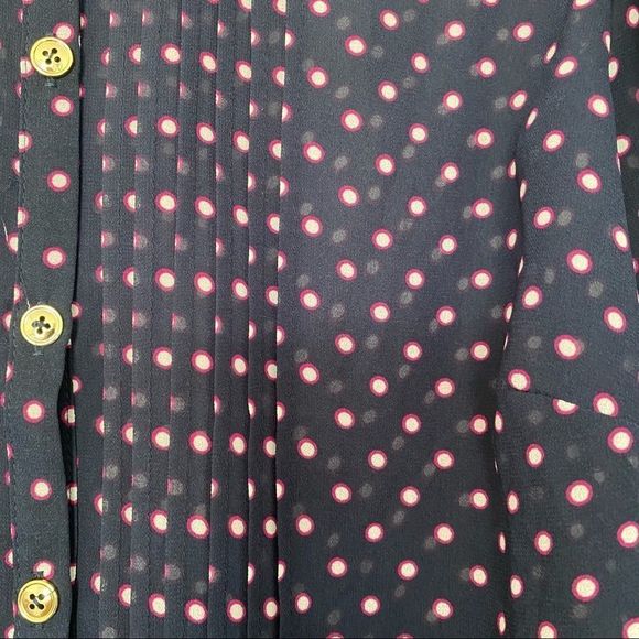 Long Tall Sally sheer long sleeve button front top - Picture 2 of 9